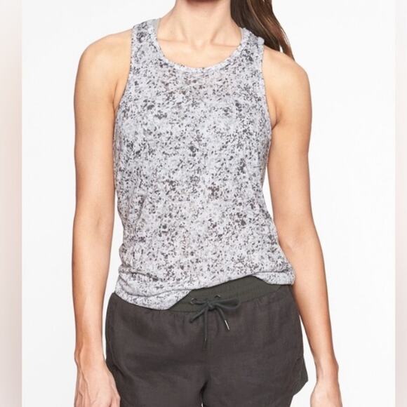 Athleta Womens Breezy Printed Cut Out Back Tank Top Size Small - Picture 1 of 10